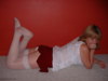 Red skirt and panti
